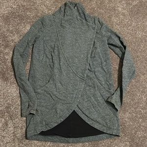 Lululemon wrap sweatshirt grey size 4